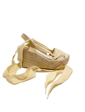 Alpargata Cuña Juncal Aguirre 2543 Beige