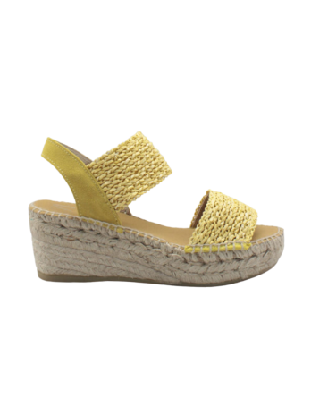 Alpargata Cuña Juncal Aguirre 2525 Amarillo