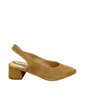 Zapato Salon Destalonado Lince 23105 Camel