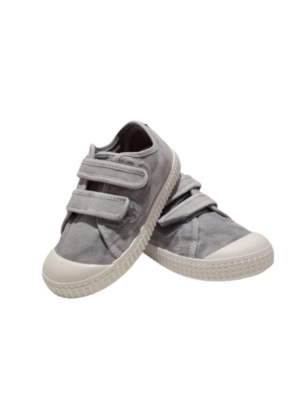 Zapatilla Lona Velcros Zapy N30321 Gris Perla