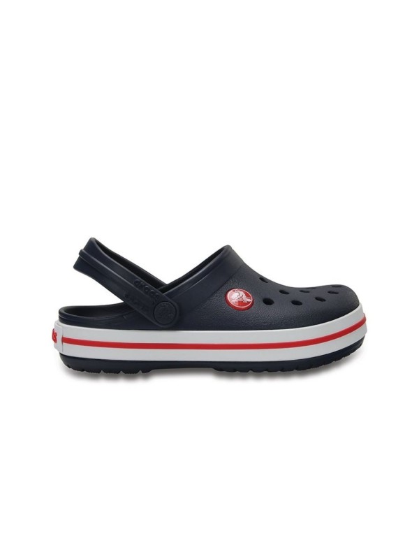 Zueco Crocs Crocband Clog T Marino Rojo