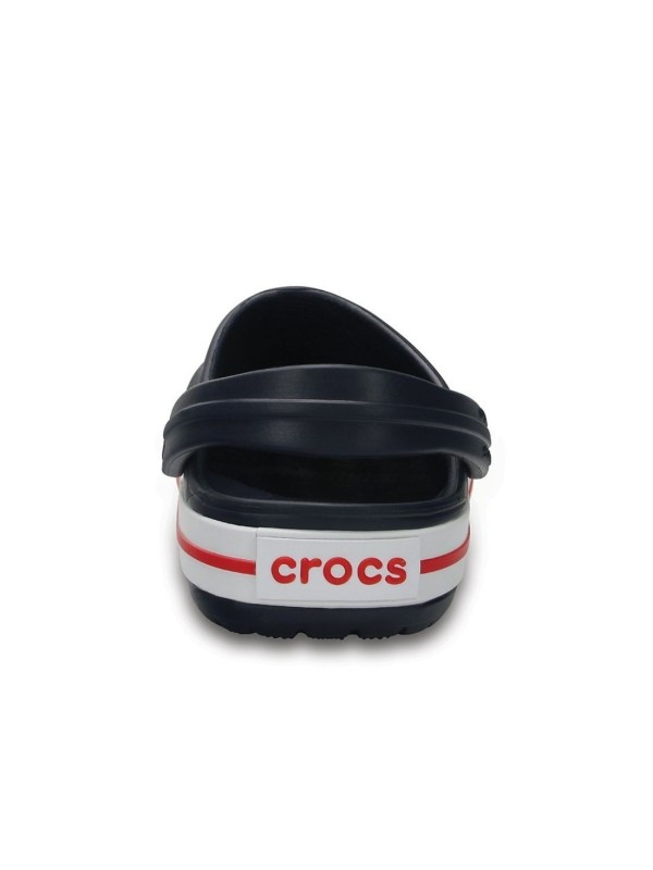 Zueco Crocs Crocband Clog T Marino Rojo