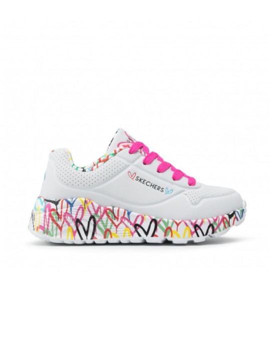 Deportivo Skechers Uno Lite 314976 Blanca Multi