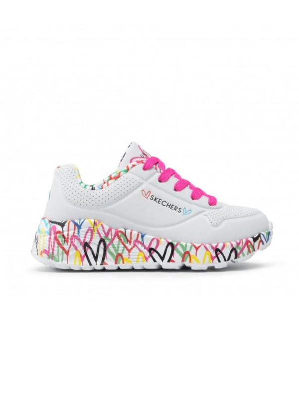 Deportivo Skechers Uno Lite 314976 Blanca Multi