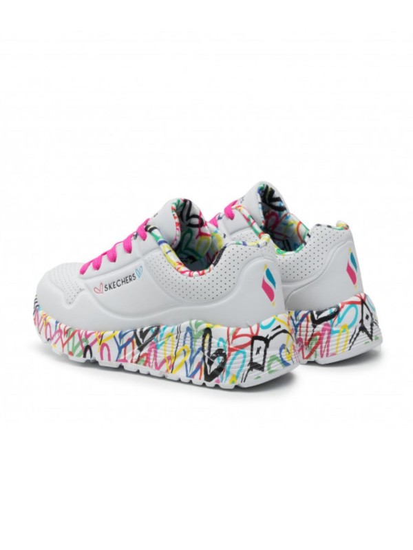 Deportivo Skechers Uno Lite 314976 Blanca Multi