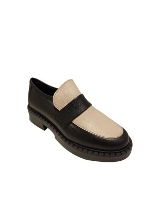 Mocasín Nature Arosa 4618 Negro Beige