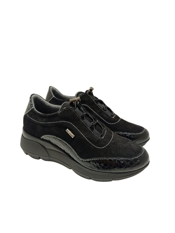 Sneaker Cuña Waterproof Nature 4681 Negro