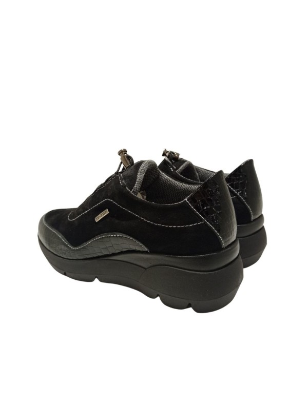 Sneaker Cuña Waterproof Nature 4681 Negro