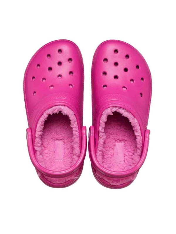 Zueco Crocs Classic Lined Clog U Fucsia