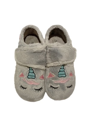 Zapatilla Casa Zapy AC500821 Unicornio Gris