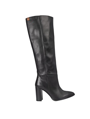 Bota Alta Sabela Popa Piel Negro