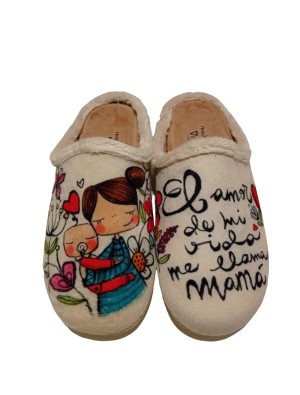 Zapatilla Casa Vivant 212505 Mamá Beige