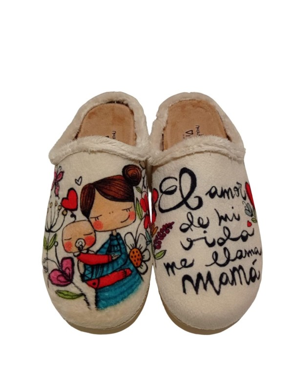 Zapatilla Casa Vivant 212505 Mamá Beige