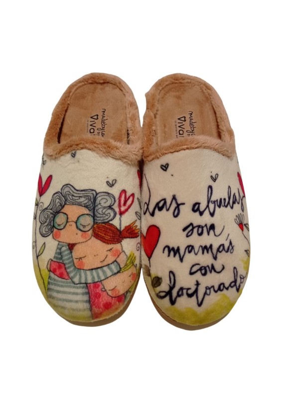 Zapatilla Casa Vivant 222080 Abuela Beige