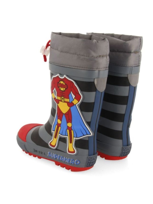 Botas Agua Gioseppo Arborg 67015 Superheroe Gris