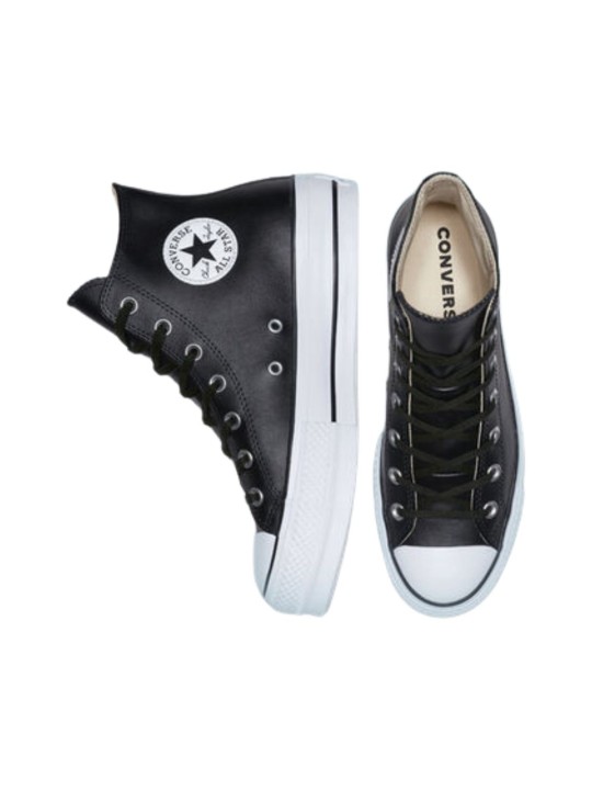 Chuck Taylor All Star Plataform Leather 561675C Negro