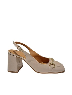 Zapato Destalonado Daniela Vega 2284 Krokante Beige