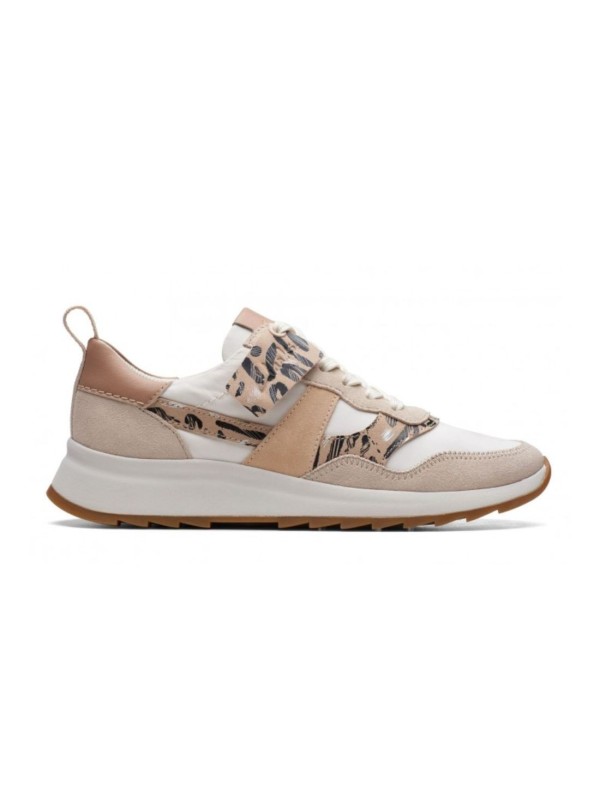 Sneakers Clarks Dashlite Jazz Blanco Beige