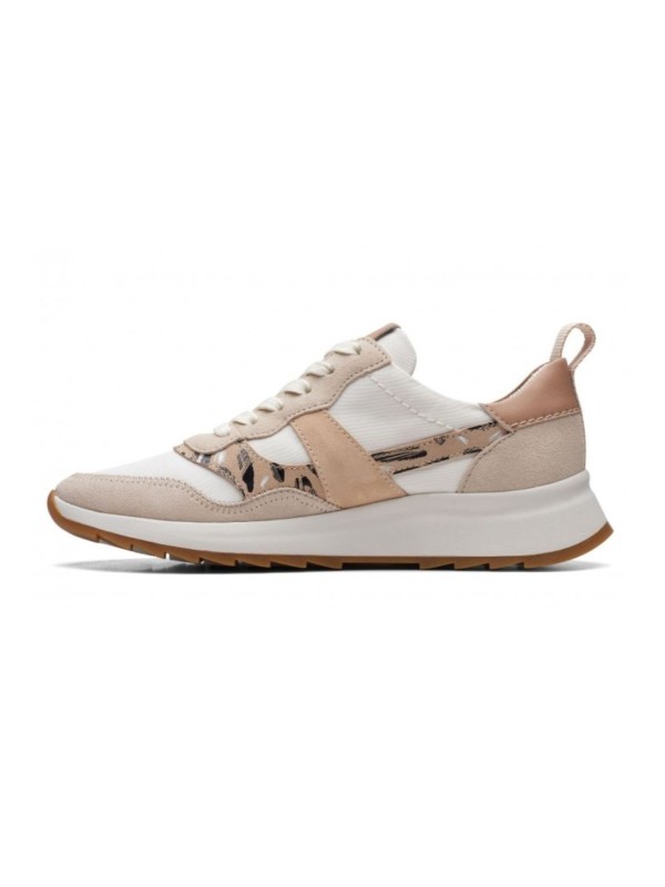 Sneakers Clarks Dashlite Jazz Blanco Beige