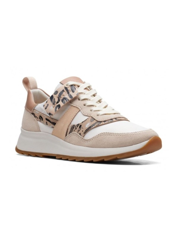 Sneakers Clarks Dashlite Jazz Blanco Beige