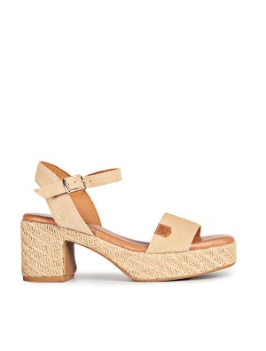 Cuña Tacón Popa Beliche Serraje Arena