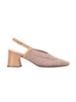 Zapato Trenzado Wonders I-9086 Rosa Camel