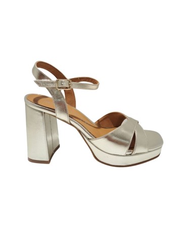 Sandalia Daniela Vega 2253 Metal Platino