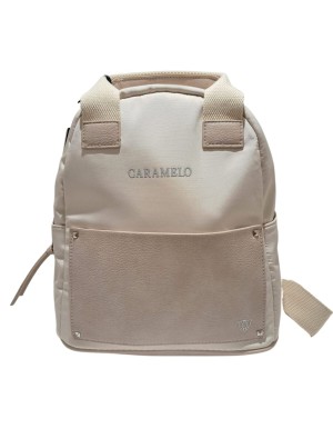 Bolso Mochila Caramelo 50426 Beige Negro