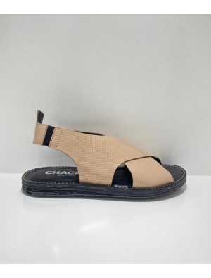 Sandalia Piel Metalizada Chacal 5500 Rosa