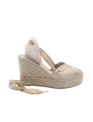 Alpargata Cuña Juncal Aguirre 2542 Oro