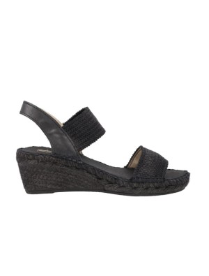 Alpargata Cuña Juncal Aguirre 2277 Negro