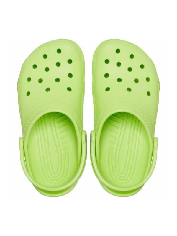 Zueco Crocs Classic Colg T Verde Lima 23-28