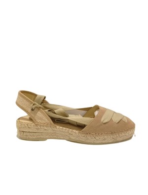 Alpargata Lazo Ramoncinas Vitelo Beige