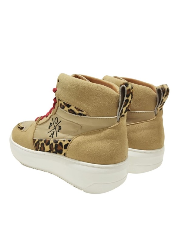 Zapatilla Popa Tolima Animal Print Beige