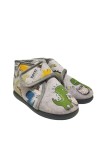 Zapatilla Casa Zapy AF10560 Dinosaurio Gris