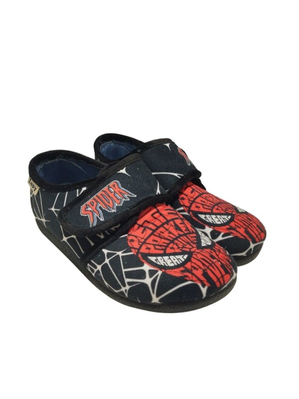 Zapatilla Casa Zapy AF501156 Spiderman Negro