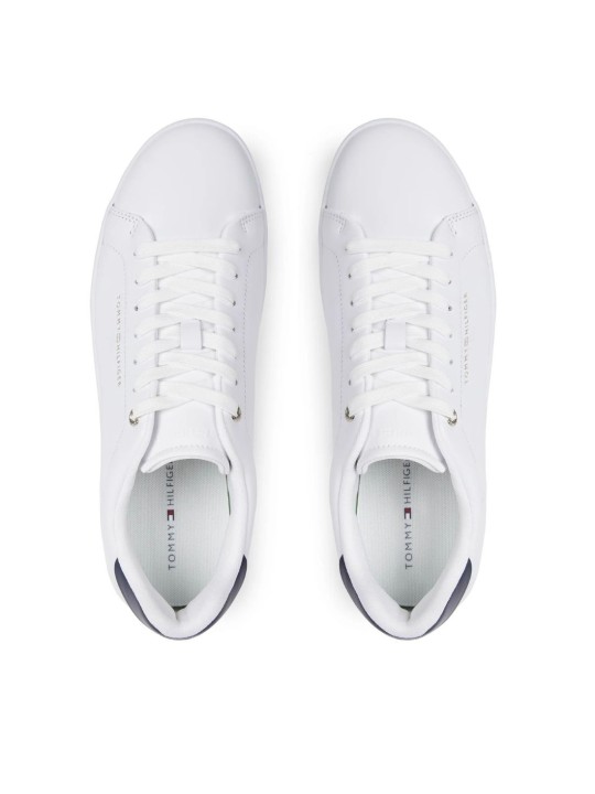 Deportivo Tommy Hilfiger Court Cupsole Leather 04829 Blanco