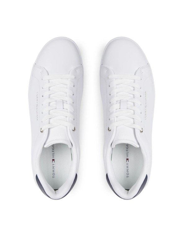 Deportivo Tommy Hilfiger Court Cupsole Leather 04829 Blanco