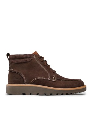 Bota Clarks Barnes Mid Dark BR Marrón