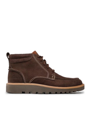 Bota Clarks Barnes Mid Dark BR Marrón