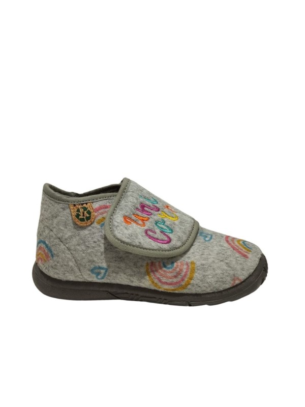 Zapatilla Casa Zapy AF78760 Unicornio Gris