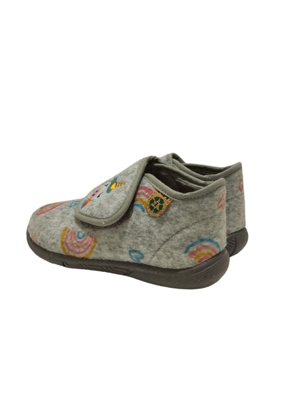 Zapatilla Casa Zapy AF78760 Unicornio Gris