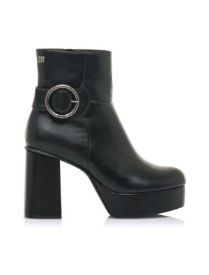 Botín Tacón Hebilla Mustang 53068 Negro