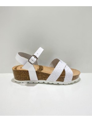 Sandalia Cuña Coquette 15031 Blanco