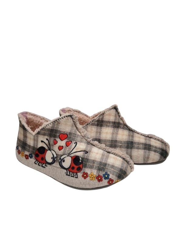 Zapatilla Casa CM Confort 30534 Mariquita Gris
