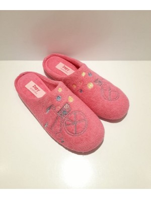 Zapatilla Casa Rizo Zapy Y90620 Rosa