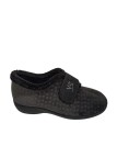 Zapatilla De Casa Velcro Vulca Bicha 4782 Gris Negro