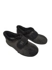 Zapatilla De Casa Velcro Vulca Bicha 4782 Gris Negro