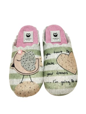 Zapatilla de Casa Marpen 307 Fieltro Gris