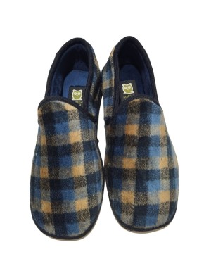 Zapatilla de Casa Marpen 4002 Cuadros Marino